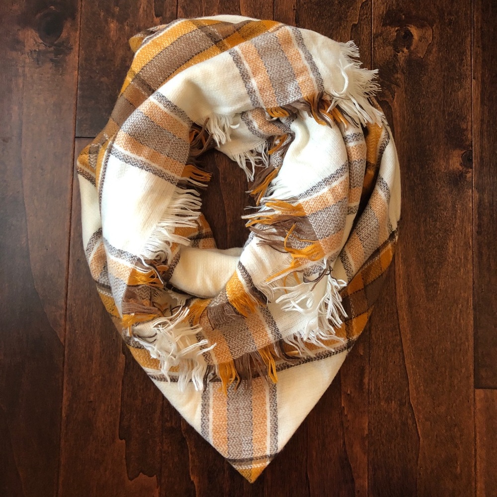 Plaid Blanket Scarf